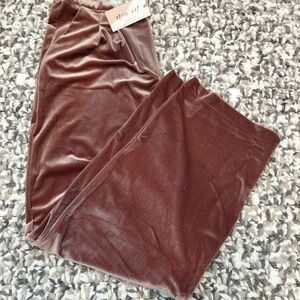 new in Brown Velour Pants - NWT